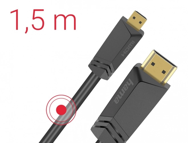 Hdmi - micro hdmi kábel 1,5 m