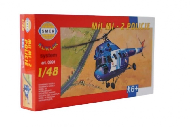 Mi-2 rendőrségi helikopter makett 1:48 méretarány