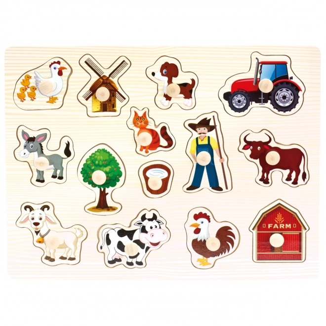 Bino fa puzzle farm 14 darabból