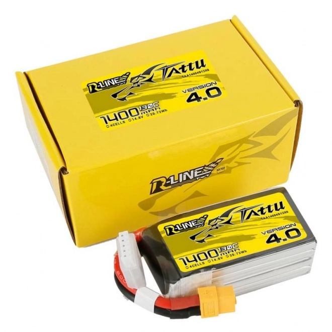 Tattu R-Line 1400mAh akkumulátor 14,8V 130C 4S1P XT60