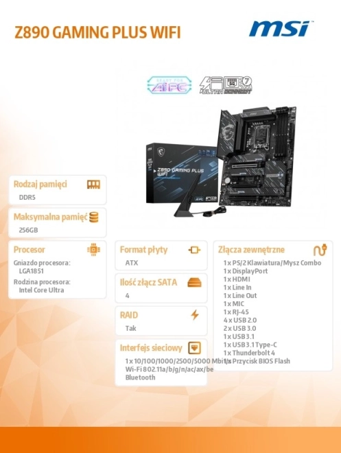 MSI Z890 Gaming Plus WiFi alaplap