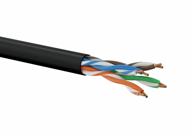 Kültéri U/UTP Kat.5E 4PR Ethernet kábel, 305m