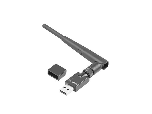 Lanberg USB vezeték nélküli hálózati adapter külső antennával