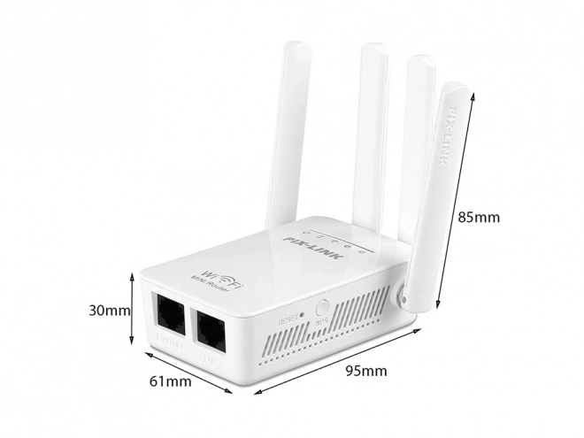 Erős Wi-Fi jelerősítő repeater 300 Mb/s WPS