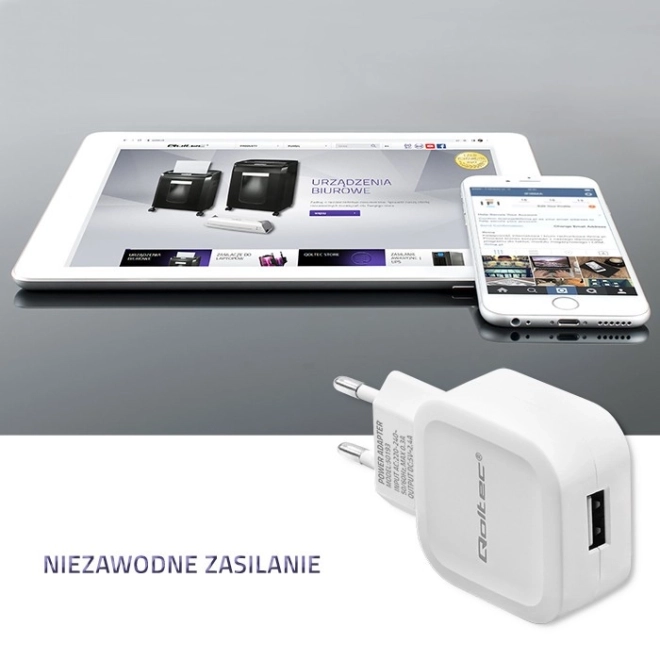 Univerzális Fehér USB Hálózati Töltő 12W