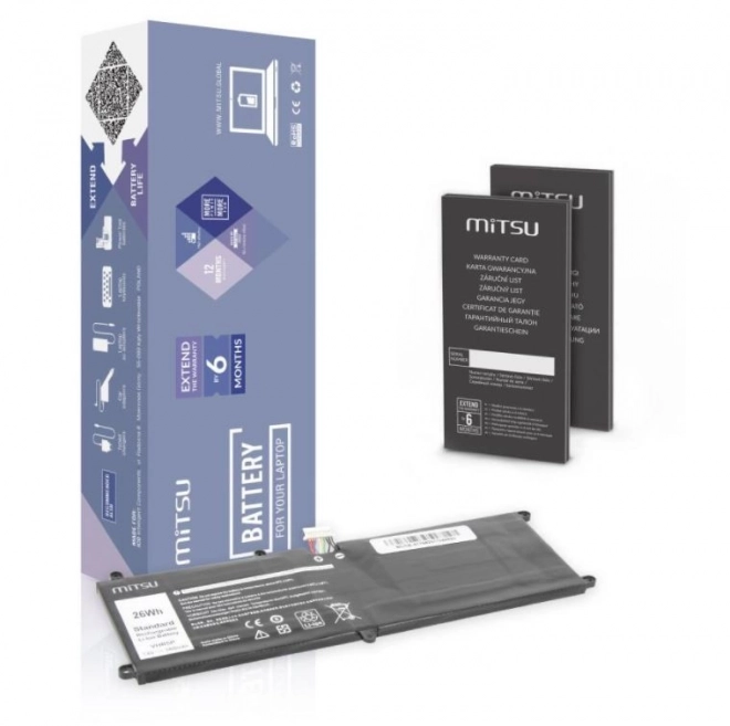 Dell Latitude 5175 akkumulátor 3400 mAh 7.6 Volt
