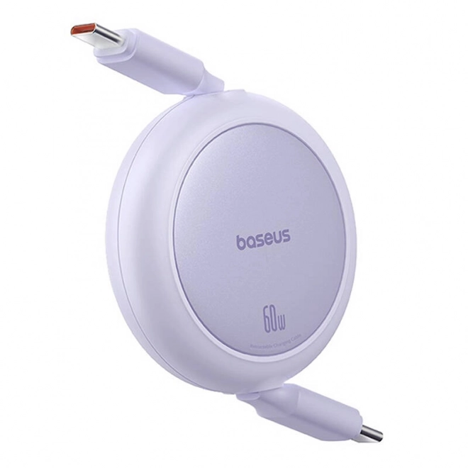 Baseus Free2Pull mini USB-C kábel 60W 1m lila