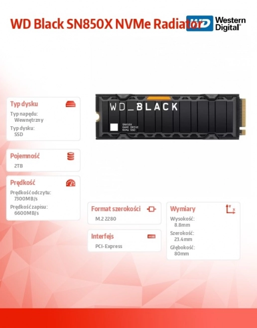 Nagy sebességű WD Black 2TB SSD játékhoz