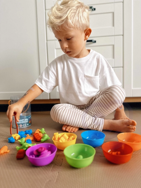 Vuková montessori játék Tanulj meg számolni – állatkerti állatkák