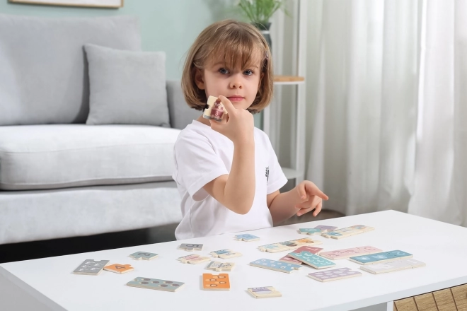 Drewniane numerikus puzzle - VIGA PolarB Montessori