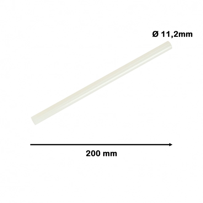 ragasztórúd pisztolyhoz áttetsző 11mm x 200mm 1kg