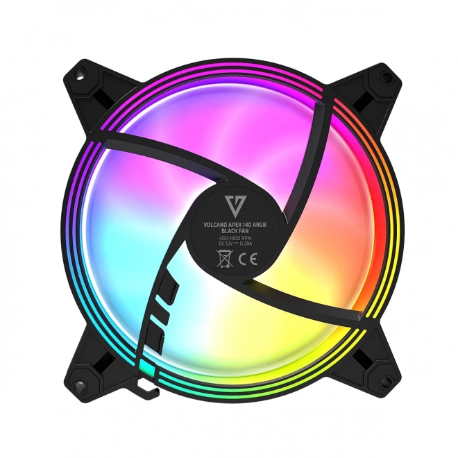 ARGB 140 mm ventilátor fekete