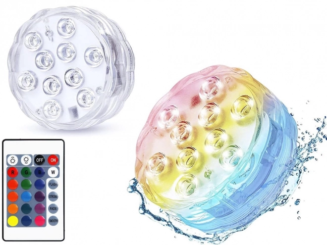 Víz alatti RGB medencelámpa távirányítóval