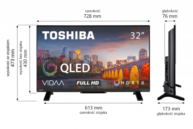 32 hüvelykes LED TV