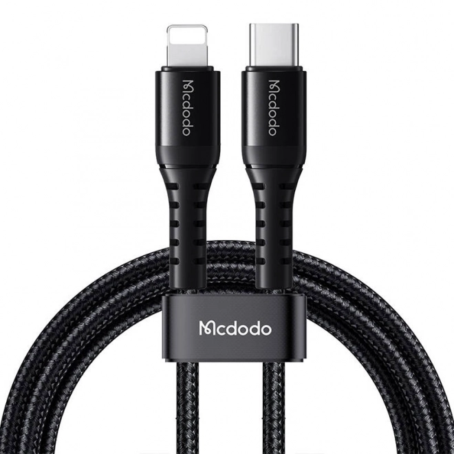 Usb-c lightning kábel Mcdodo 36W 1m fekete