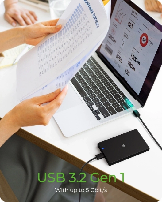 SATA SSD ház USB 3.2 Gen.1 kompatibilitással