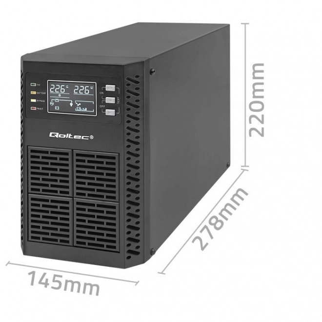 Zavartalan tápegység UPS 1kVA LCD EPO USB On-line