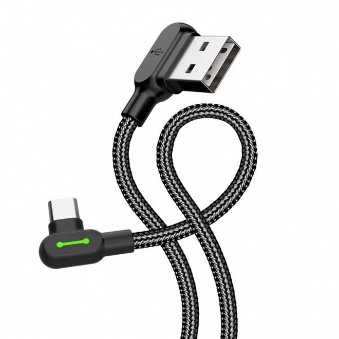 Usb-C vezeték Mcdodo LED-es kialakítással, 1,8 m, fekete
