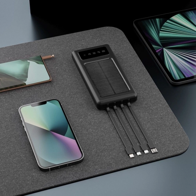Extralink napelemes power bank 10000 mAh fekete