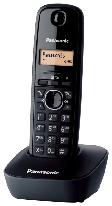 Vezeték nélküli telefon DECT funkcióval - Fekete