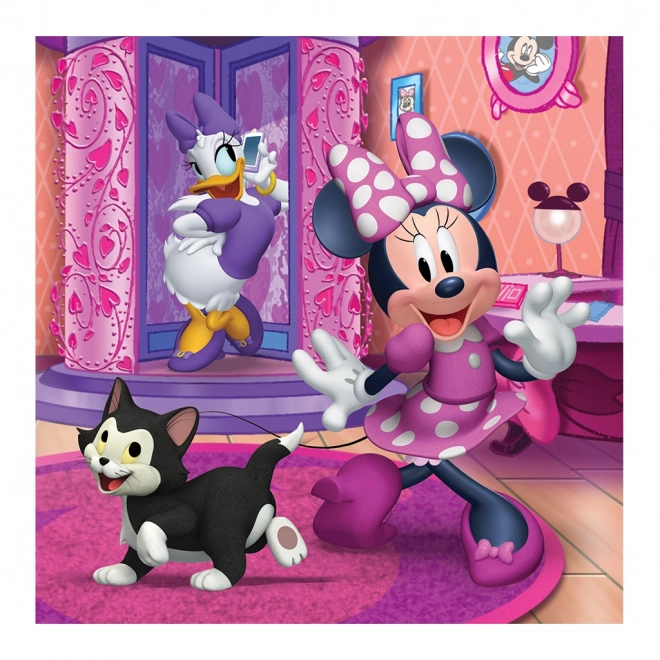 Minnie egér 3x55 darabos puzzle szett