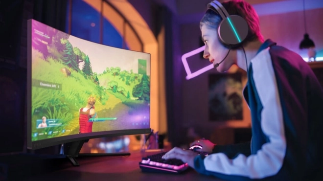 Nagyméretű ívelt monitor 34M2C3500L - 180Hz VA technológiával