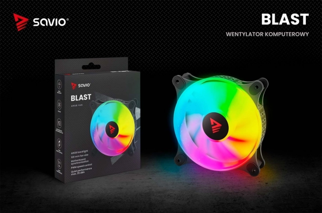 Savio BLAST ARGB hűtő ventilátor készlet 3 x 120 mm