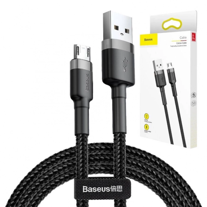 Baseus cafule mikro usb kábel 2m szürke-fekete