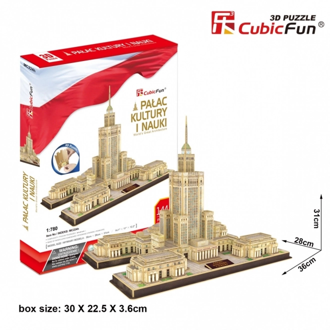 Kultúra és Tudomány Palotája 3D Puzzle, 144 darab