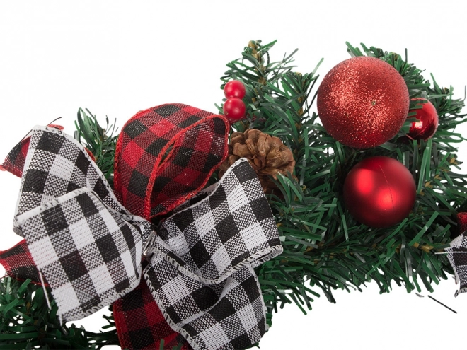 Karácsonyi díszítős girland ajtóra és falra