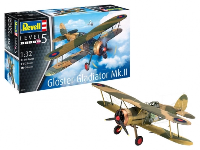 gloster gladiator mk.ii műanyag modell