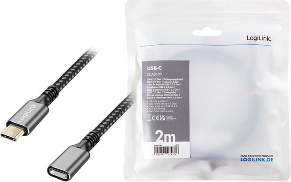 USB 3.2 Gen1 TypeC kábel USB-C/F 2m