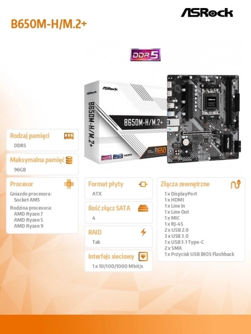 MicroATX alaplap HDMI/DP és DDR5 RAM támogatással
