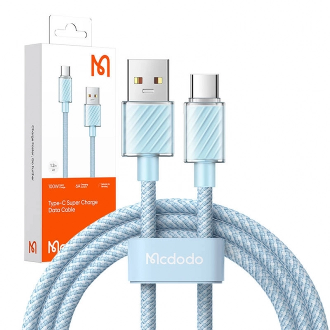 usb-a - usb-c kábel 100w mcdodo 1,2m sz. kék