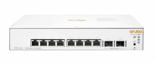 HPE Aruba Instant On 8 portos gigabites switch 2 SFP-vel