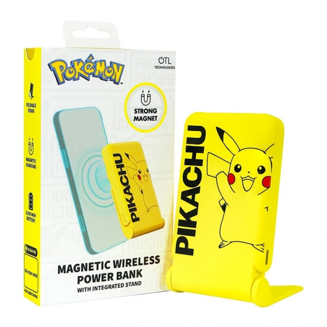 Indukciós Powerbank Pikachu Töltőállomással