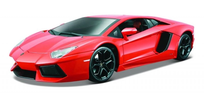 Bburago Lamborghini Aventador LP700-4 fém autó 1:18 méretarányban, narancssárga