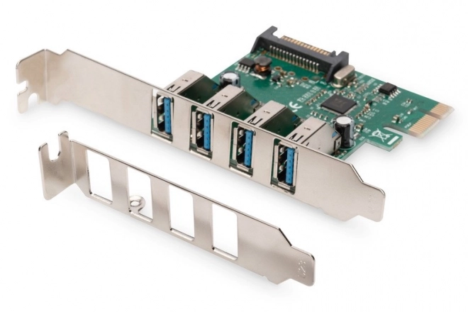 USB 3.0 PCI Express bővítőkártya 4 porttal