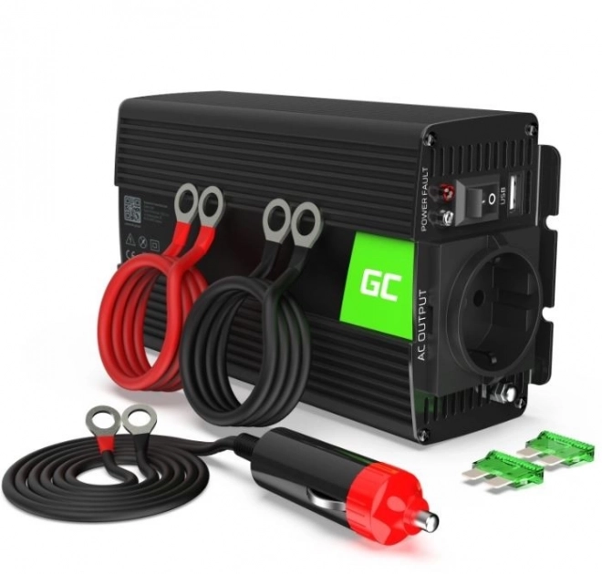 Zöldcellás autós inverter tiszta szinuszhullámmal