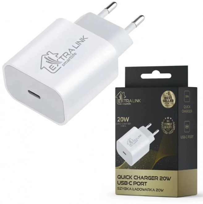 Extralink Smart Life gyorstöltő 20W USB-C