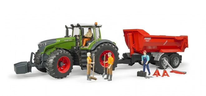 Bruder fendt traktor figurával és szerszámkészlettel 1:16 méretarányban