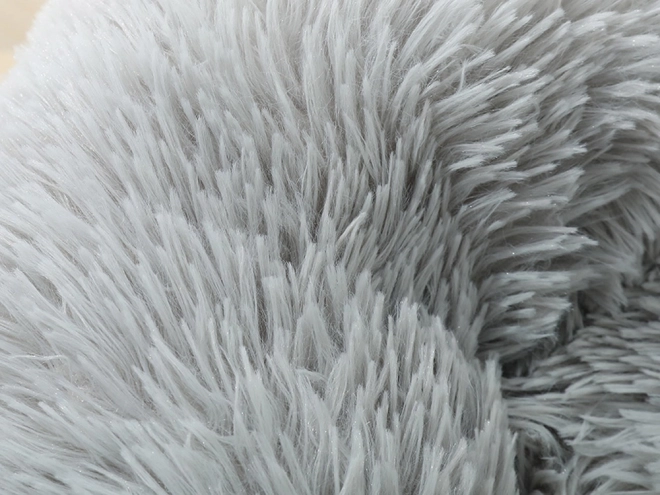 Bolyhos macskaágy puha kanapé párna 80 cm – világosszürke