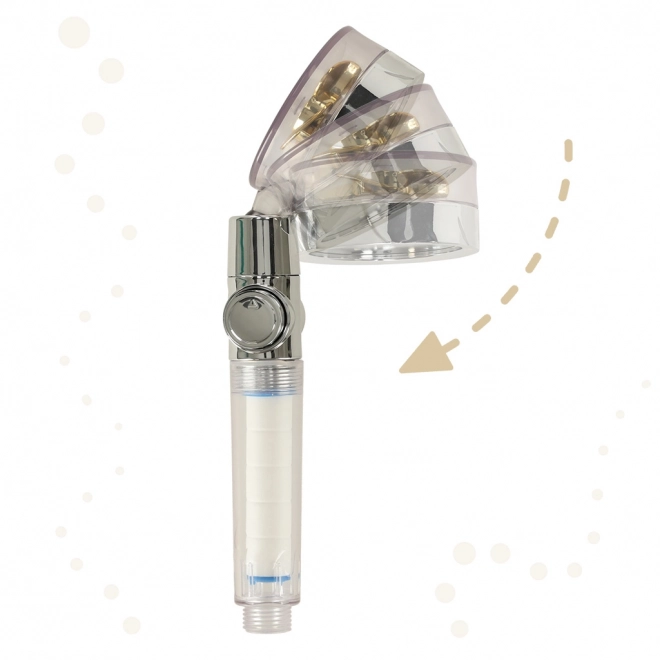 Zuhanyfej turbina ventilátorral – Arany