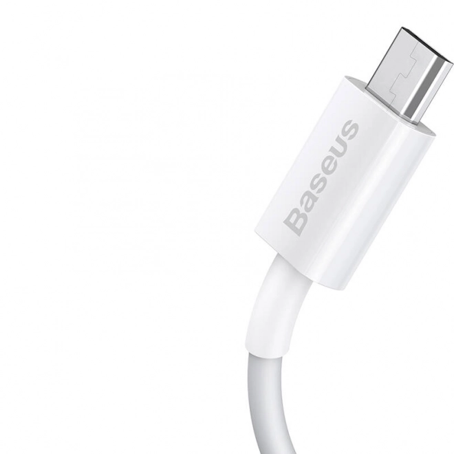 Baseus Superior szériájú mikro USB gyors töltőkábel – Fehér