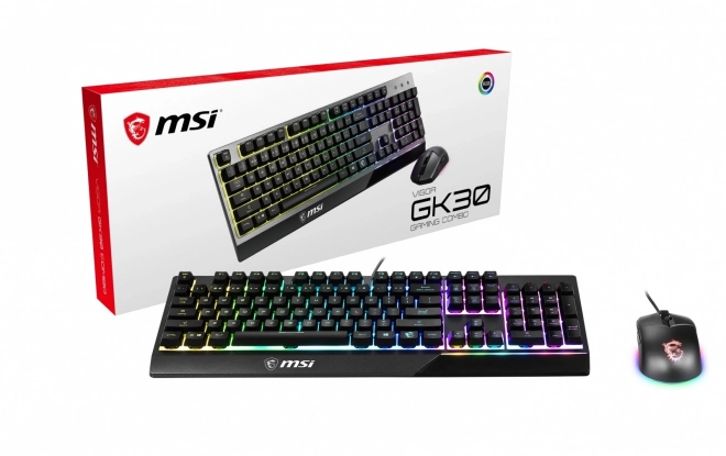MSI Vigor GK30 billentyűzet és egér kombináció