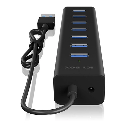 7 portos USB HUB tápegységgel