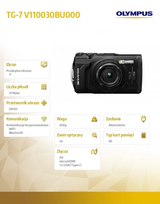 Olympus Tough TG-7 fényképezőgép