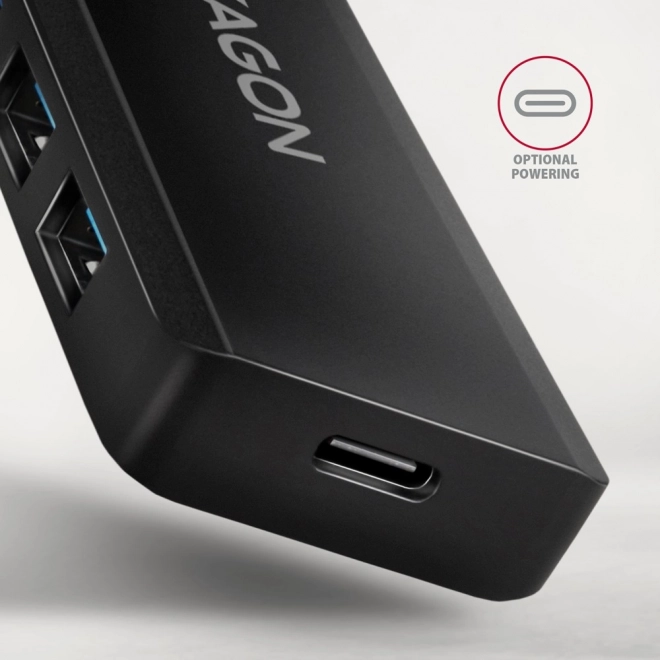 Axagon 4 portos USB hub utazáshoz 5Gbps sebességgel