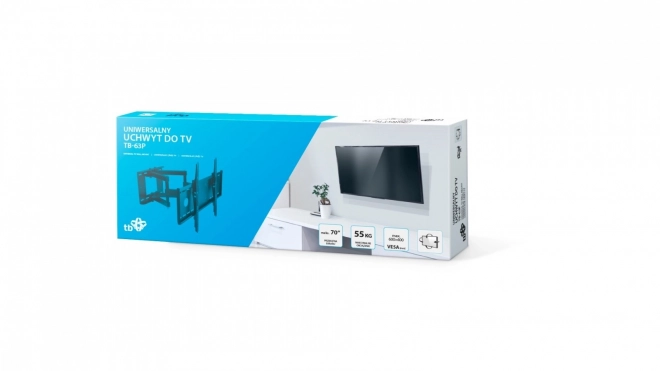 Tv fali konzol 70"-ig 55kg VESA 600x400