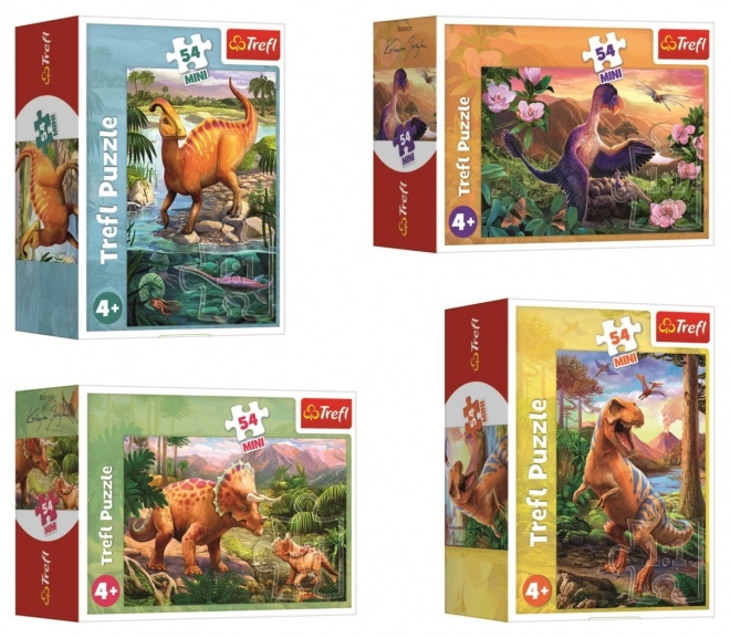 Trefl: Puzzle 54 darabos mini - Hihetetlen dinoszauruszok